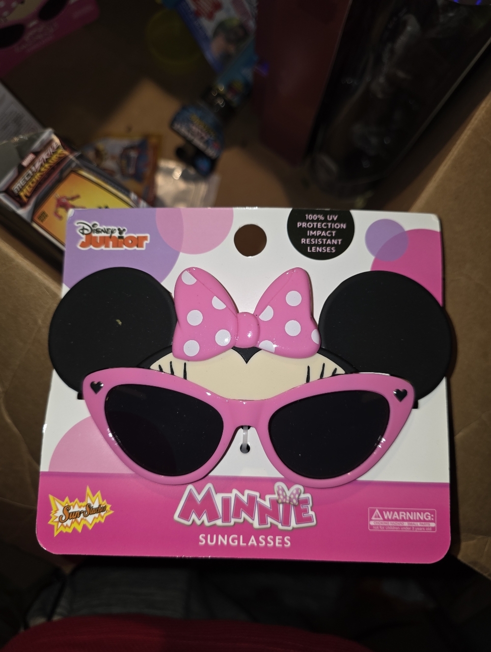 Disney Junior Minnie Pink Polka Dot Sunglasses